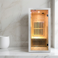 Sauna infrarouge intérieur de luxe pour 1 personne, spectre complet