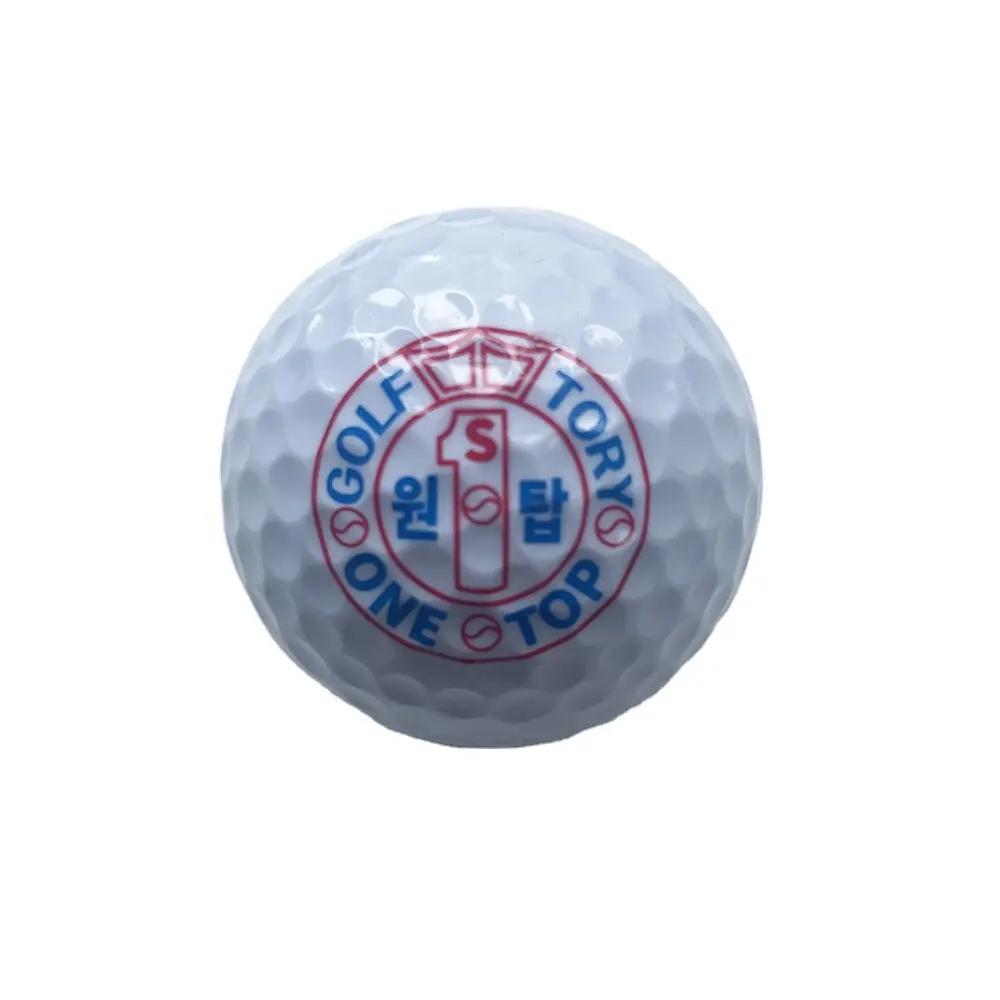 USGA Comfirmed Durable 2Piece Golf Balls Custom Logo White Dimple Driving Range Ball