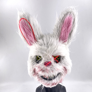 2024 nuovo Costume da Cosplay con luci a LED maschere di peluche per feste di Halloween maschere illuminate, maschere da coniglietto e <span class=keywords><strong>orso</strong></span> spaventoso di Halloween - Product Image 2