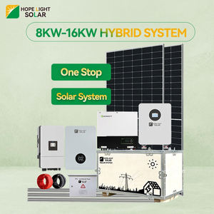 ชุดโซลาร์เซลล์ไฮกริด <span class=keywords><strong>10kW</strong></span> 15kW 20kW 30kW <span class=keywords><strong>ราคา</strong></span>โรงงาน พร้อมอินเวอร์เตอร์ DEYE Growatt และแผงโซลาร์เซลล์ - Product Image 1