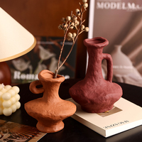 Vase en céramique TONFO, style Wabi-Sabi, moderne, pour la maison, le salon, décoration rétro, art de bureau