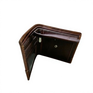 Cartera Delgada de Cuero Genuino de Vaca, Cordero y Oveja para Hombre, Calidad Premium, Diseño Abierto, Impermeable, Bordado Personalizable con Letra BS - Product Image 6