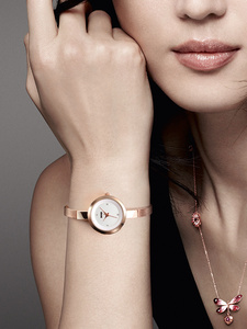 Montre à quartz pour femme SKMEI, montre-bracelet de luxe en acier inoxydable avec lunette en diamant, cadran minimaliste, montre d'affaires étanche - Product Image 2