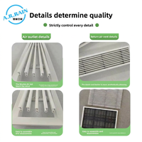 Diffuseur linéaire à fentes, grille d'aération linéaire moderne pour systèmes CVC