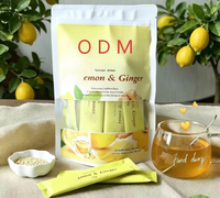 Hot Seller Wudy Adult Custom Blended Lemon Ginger Tea Instant Granules Solid Beverage Herbal Nutritional Supplement Energy