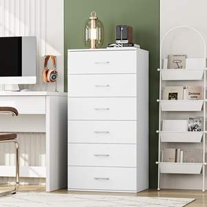 Bien Élégant Moderne Blanc <span class=keywords><strong>Commode</strong></span> pour Chambre Polyvalent avec 1.5 <span class=keywords><strong>cm</strong></span> D'épaisseur En Bois Et En Métal Pour Combinaison De Stockage - Product Image 3