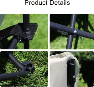 Chaise pliante de camping moderne style papillon, chaise de loisirs extérieure portable en fer, légère et pliable, vente en gros OEM - Product Image 5