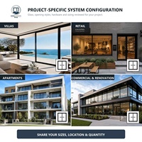 Ventana Corredera Horizontal de Aluminio con Rotura de Puente Térmico y Marco Estrecho, Diseño Industrial Moderno para Uso Exterior en Hoteles