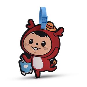 Etiquetas de Equipaje Personalizadas de Silicona Suave, Etiquetas de PVC para Maletas, Etiquetas de Viaje con Dibujos Animados - Product Image 6