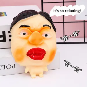 Jouet créatif et amusant pour les jeunes collègues, masque en mochi à presser, poupée bizarre et étrange, gadget à montée lente - Product Image 4