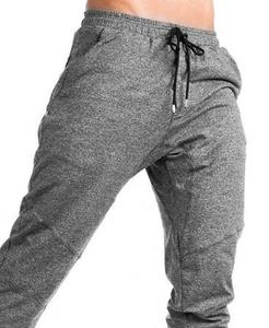 Meilleures ventes Pantalon de survêtement décontracté pour homme Toile légère taille haute élastique en coton à séchage rapide avec logo personnalisé Nouvelle arrivée - Product Image 5