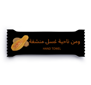 Logo personnalisé de la compagnie aérienne KFC, emballage individuel de tissu humide, paquet unique de parfum de Restaurant, <span class=keywords><strong>lingette</strong></span> humide pour la <span class=keywords><strong>main</strong></span> - Product Image 5