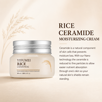 Crème Visage OEM au Céramide de Riz : Nourrit, Répare la Barrière Cutanée, Hydrate, Apaise les Peaux Sèches et Sensibles, pour un Éclat Doux – Soin Hydratant Quotidien