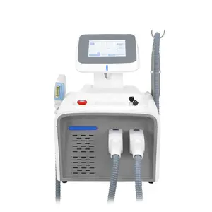 Multifunctional ipl hair removal q-switched tattoo removal machine with 2 handles