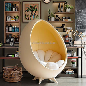 ردهة غرفة المعيشة بتصميم جديد على شكل قشر البيض والنمذجة الفنية الإبداعية في صالة الفندق كرسي - Product Image 4