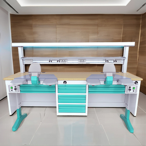 Postazione di lavoro dentaria funzionale del banco di laboratorio della mobilia dentaria del laboratorio con vuoto per uso orale della scuola e dell'ospedale - Product Image 2