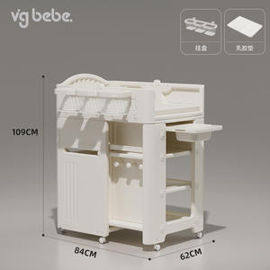 Table à <span class=keywords><strong>langer</strong></span> pour nouveau-né <span class=keywords><strong>Lit</strong></span> de bébé mobile au design moderne Meubles en plastique pour enfants - Product Image 5