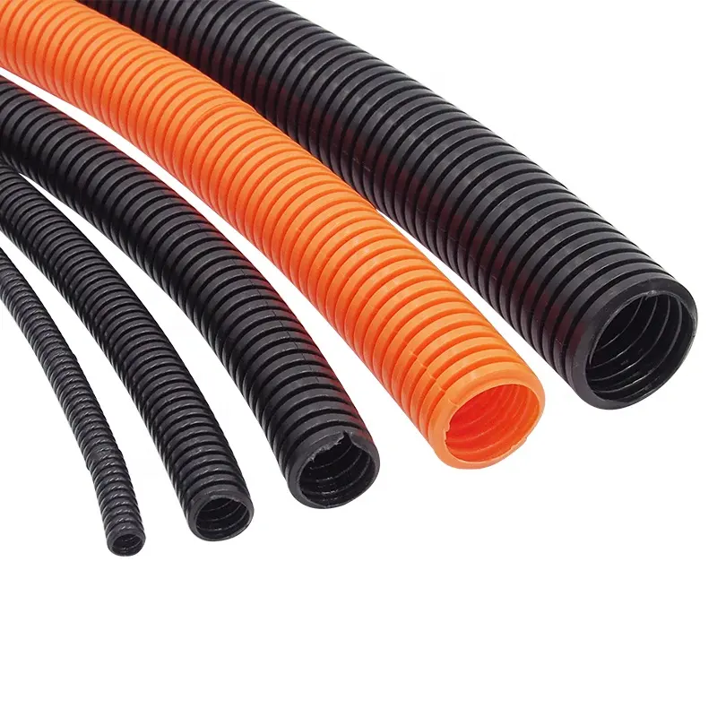PP PE PVC Nylon Flexible Conduit Corrugated Flexible plastic Conduit tube