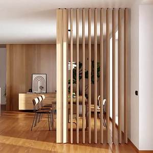 Iron & Aluminum Alloy Square Tube Partition Screen Slat <b>Room</b> <b>Divider</b> 360 Rotate Slat <b>Panel</b> Modern Bathroom <b>Room</b> <b>Divider</b> - Product Image 5