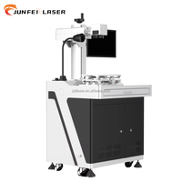 Machine de marquage laser UV JUNFEI, modèle de cabinet 5W 10W 355nm, graveur laser bleu froid pour PP, ABS, PC, silicone, verre, acrylique