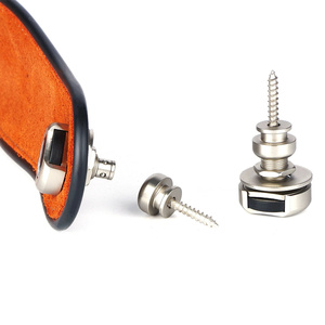 Straplock de sécurité de bouton d'alliage de serrure de sangle de guitare de haute qualité pour l'ukulélé de guitare électrique acoustique - Product Image 5