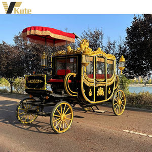 Calèche royale électrique pour mariage, calèche à chevaux pour visites touristiques, calèche Cendrillon à vendre - Product Image 6