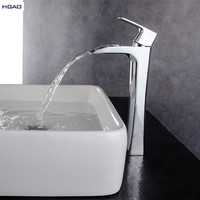 Robinet d'eau de cuisine moderne à une poignée, mitigeur de lavabo à long cou, bec spécial, vanne en céramique, salle de bain