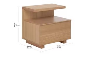 Du hochwertiger moderner Nachttisch aus massivem Holz mit innovativem Design, ästhetisch und praktisch - Product Image 4
