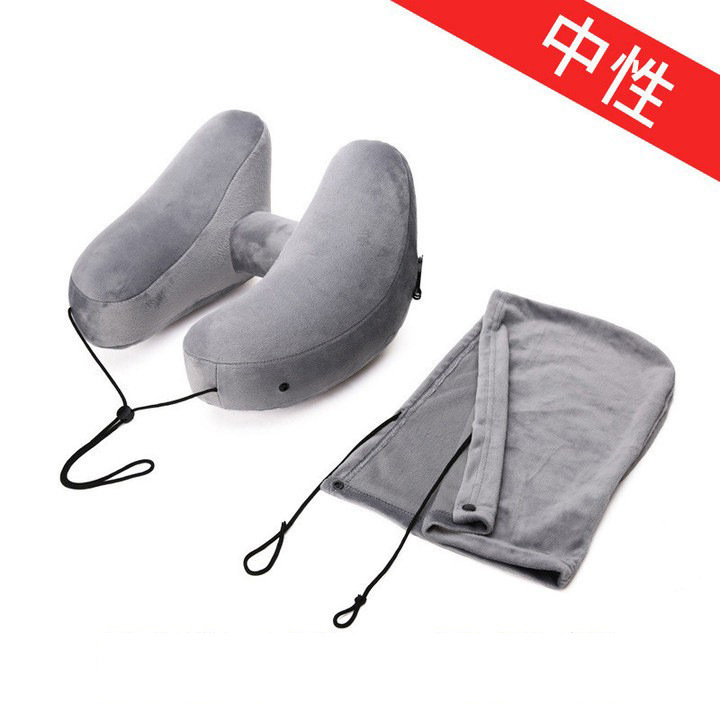 Funda de almohada en forma de H gris claro