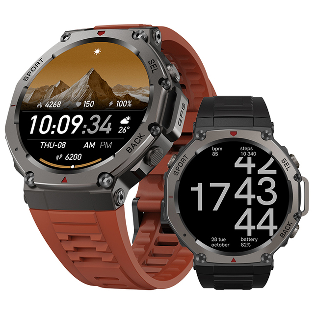 New 1.43 Inch AMOLED Display DM58 Outdoor Smartwatch GPS Compass 5ATM Waterproof Fitness Tracker Sports Smart Watch for Men
