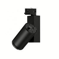 Système d'éclairage sur rail moderne pour hôtels et supermarchés, projecteur LED sur rail en aluminium zoomable 5W-30W, options 2/3/4 fils, CRI95, dimmable
