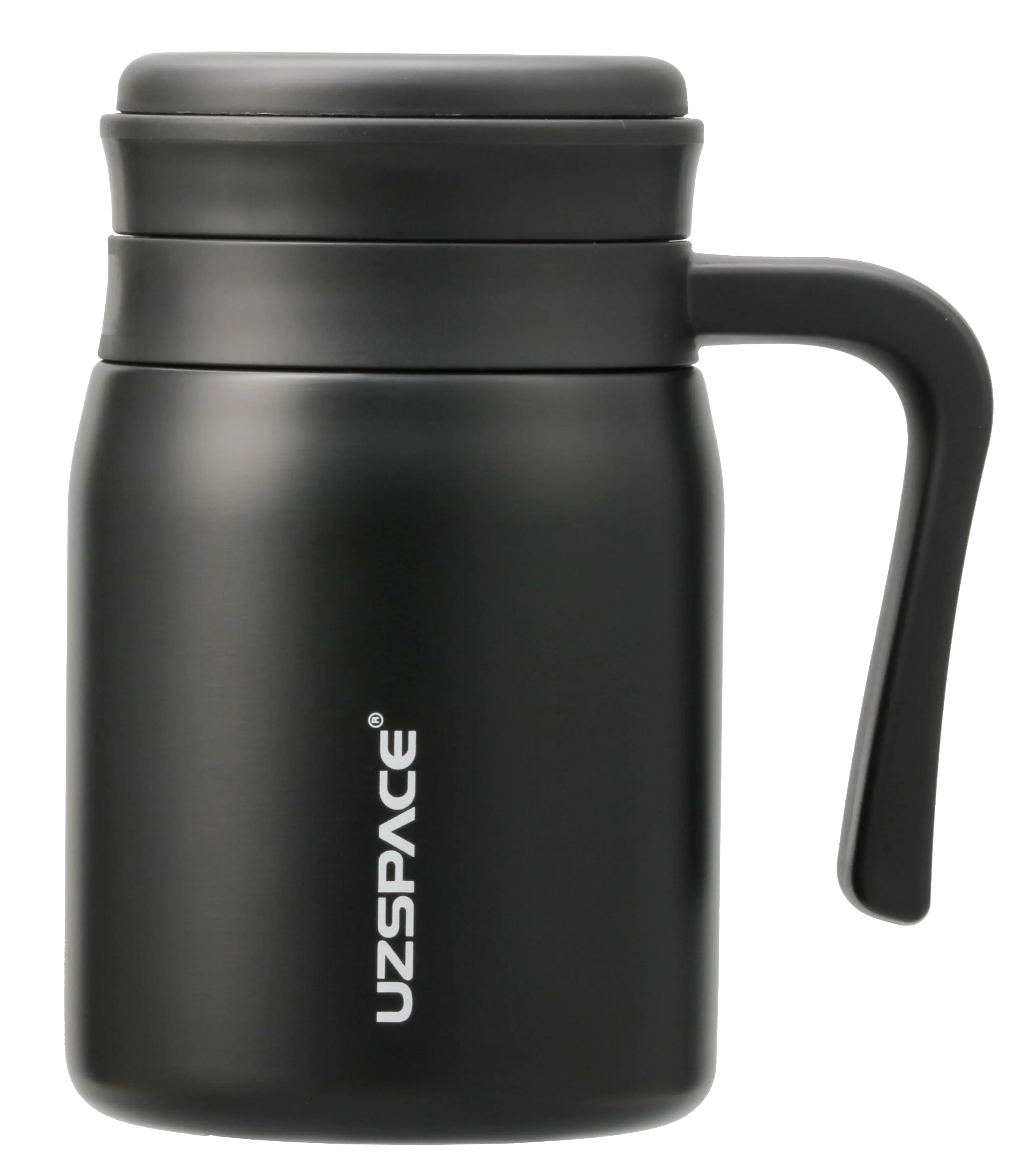 UZSPACE 470ML แก้วกาแฟถ้วยน้ําขวดสแตนเลสความร้อนระเหิดเปล่าผนังคู่สูญญากาศ Travel