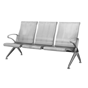 Sillas de espera de aleación de aluminio Ausnutria DZ2810 con pasamanos para aeropuerto, hospital y estación de tren - Product Image 2
