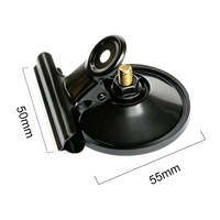 Puissant crochet POP créatif en plastique noir transparent avec ventouse détachable pour scellage de cuisine et rangement publicitaire