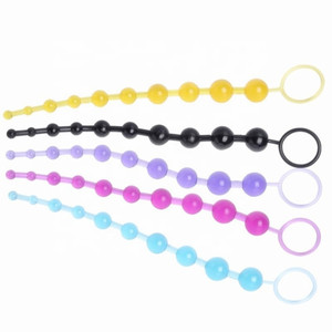 Pull Ring Ball Stimulator Butt Sex Toys Pour Adultes Hommes Femmes Gay Male Jelly Anal Beads <span class=keywords><strong>Plug</strong></span> <span class=keywords><strong>Play</strong></span> - Product Image 1