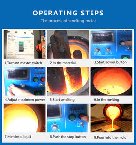 100kg Induction <strong>Casting</strong> Furnace - Iron &amp; <strong>Copper</strong> Metal Melting - Product Image 4