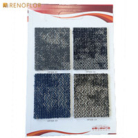 Rouleau de carrelage de chambre à coucher d'hôtel de luxe de haute qualité tapis de sol tissé à touffe rouge revêtement mur à mur souple tapis tufté d'hôtel à vendre
