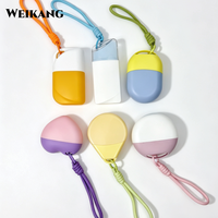 Flacon de crème solaire portable avec sangle de suspension, emballage cosmétique de voyage pour protection UV en extérieur, OEM