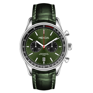 japón movimiento taquímetro cronógrafo función acero inoxidable caja hombres cuero de grano superior <span class=keywords><strong>reloj</strong></span> de pulsera - Product Image 3