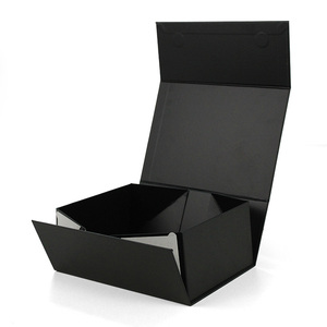 Luxury Folding <b>Box</b> <b>Black</b> Rigid Magnetic <b>Box</b> Customized <b>Gift</b> Paper <b>Box</b> for Packing Clothing Shoes <b>Gifts</b> - Product Image 2
