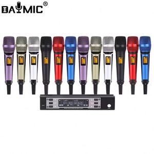 Système de microphone sans fil professionnel UHF à double canal, portatif, longue portée, pour performances DJ - Vente chaude - Product Image 1