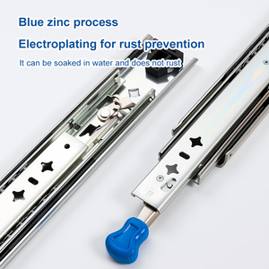 Bình thường Heavy Duty Ngăn kéo trượt 53 Mét Chiều rộng đầy đủ mở rộng trượt đường sắt với khóa - Product Image 6