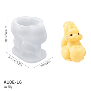 แม่พิมพ์เทียนรูปสัตว์ ซิลิโคน 3 แบบ กระรอกน่ารัก 3 มิติ แม่พิมพ์ DIY สำหรับทำเทียนตกแต่งบ้าน เทียนหอม แม่พิมพ์เรซิ่น - Product Image 6