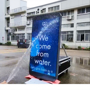 P6 наружный светодиодный рекламный щит с солнечным полюсом светодиодный дисплей уличный столб рекламный дорожный фонарь светодиодный экран - Product Image 1