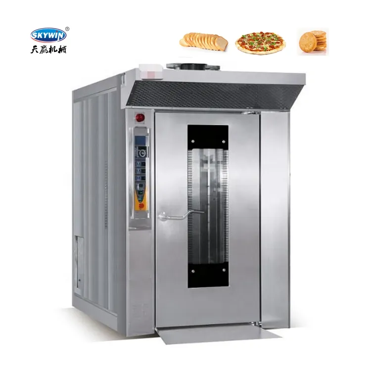 Biscuit Plant Bakery Snack Factory Rotary Baking Machine Baking Oven Gas/Diesel/Electric Oven