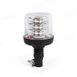 Luz de advertência LED de alta potência verde vermelho âmbar piscando luz rotativa para iluminação de emergência de caminhão trator 12-24V