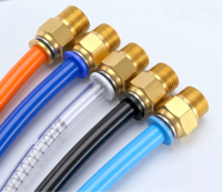 Composants pneumatiques agricoles PC 1/8"/1/4"/3/8"/1/2" Raccord rapide mâle lisse basse pression pour tuyau d'air 4/6/8/10/12/14/16mm