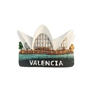 Imán de nevera 3D personalizado al por mayor, recuerdos turísticos de Europa, España, Valencia, Mallorca, Tenerife, <span class=keywords><strong>Barcelona</strong></span>, pegatina con mensaje - Product Image 3