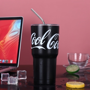 En gros 304 En Acier Inoxydable Glace Bar Tasse D'été En Plein Air De Voiture Isolation Thermique Garder Au Froid En Acier Inoxydable Paille Tasse - Product Image 5
