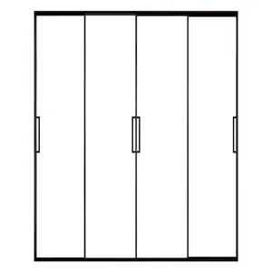 Factory extruded aluminum alloy wardrobe sliding aluminum profile doors and windows